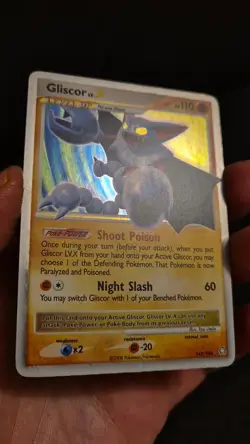 Pokemon TCG Gliscor Card Legends Awakened 2008 141/146 LV.X Holographic Rare - Image 2