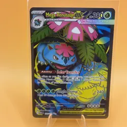 Pokemon TCG Mega Venusaur EX Evolutions Holo Full Art Ultra Rare Card 155/132 NM - Image 1