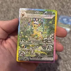 Pokemon TCG Leafeon EX Prismatic Evolutions Card 144/131 Mint Condition - Image 1