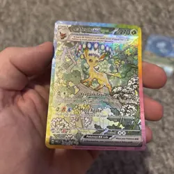 Pokemon TCG Leafeon EX Prismatic Evolutions Card 144/131 Mint Condition - Image 2