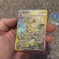 Pokemon TCG Leafeon EX Prismatic Evolutions Card 144/131 Mint Condition - Image 4