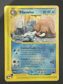 Pokemon TCG Piloswine Skyridge Non Holo Yuka Morii Rare Card 24/144 - Image 1