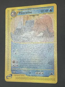 Pokemon TCG Piloswine Skyridge Non Holo Yuka Morii Rare Card 24/144 - Image 2