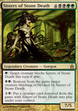 1 x Sisters of Stone Death - Foil - Ravnica: City of Guilds - Light Play - MTG - Image 1