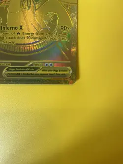 Mega Charizard X EX Gold 130/094 Absolutely Mint - Phantasmal Flames Pokemon TCG - Image 3
