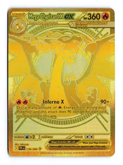 [NM] Mega Charizard X ex #130 Pokemon TCG Phantasmal Flames Mega Hyper Rare - Image 1
