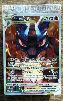 Lucario VSTAR SWSH291 SEALED Sword & Shield Promo Holo 2023 Pokemon TCG - Image 1