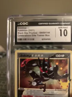 CGC GEM MINT 10 Greninja SWSH144 Black Star Promo - Image 3