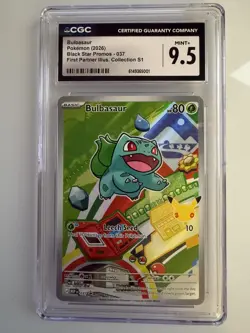 2026 Pokemon Bulbasaur First Partner Illustration Collection CGC 9.5 037 - Image 1