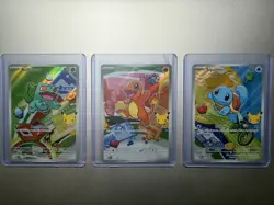 Charmander Bulbasaur Squirtle Pokemon TCG First Partner Illustration Collection - Image 1