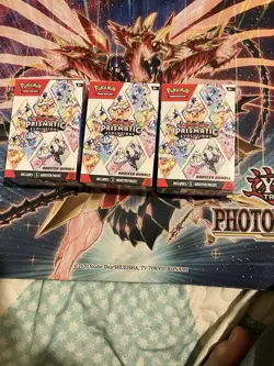 X3 Pokemon TCG Prismatic Evolutions Booster Bundle Sealed New - Image 1