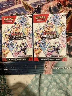 X3 Pokemon TCG Prismatic Evolutions Booster Bundle Sealed New - Image 3
