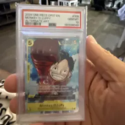 2024 One Piece Op07-500 Years In The Future #109 Monkey D. Luffy Alt Art PSA 10 - Image 3