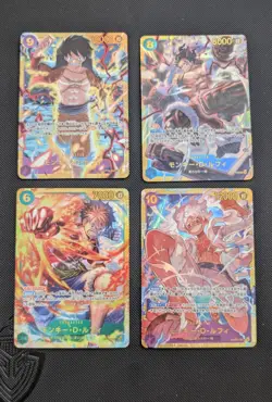 One Piece Monkey D Luffy SEC OP05/09/11/13 Bundle X4 Japanese - Image 1