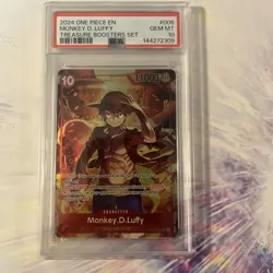 2024 One Piece Promos Monkey D. Luffy #006 Treasure Boosters Set PSA 10 - Image 1