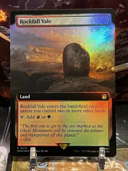 MTG | Rockfall Vale (Extended Art) ✨FOIL✨ [Doctor Who] - Image 1