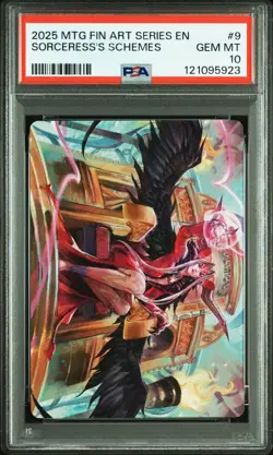 2025 MTG FINAL FANTASY ART SERIES #9 SORCERESS'S SCHEMES PSA 10 - Image 1