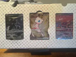 Pokemon TCG 151 UPC Promo Set Mew 053, Mewtwo 052, New Sealed & Metal Mew 205 - Image 1