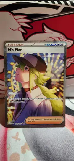 Pokemon TCG N's Plan Sir 170/086 SV Black Bolt English Single Card - Image 1