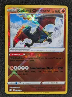 Radiant Charizard 020/159 Radiant Rare Crown Zenith Pokemon Near Mint - Image 1