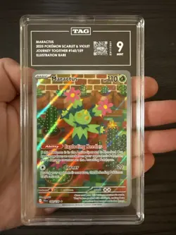 Maractus 160/159 Illustration Rare 2025 Pokemon Journey Together TAG 9 Mint - Image 3