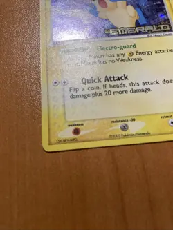 Minun Reverse Holo Stamped EX Emerald 37/106 2005 English Pokemon TCG Fast Ship - Image 2