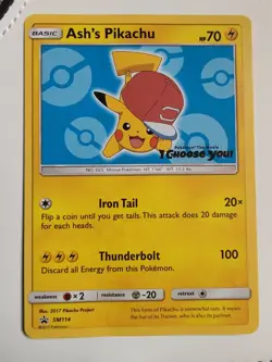 Pokemon TGC Promo - Ash’s Pikachu (SM114) the Pokemon Movie I Choose You Card - Image 1