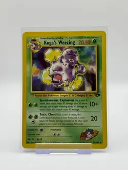 Koga's Weezing Gym Challenge 50/132 EX/LP Pokemon Card Vintage WOTC Uncommon - Image 1