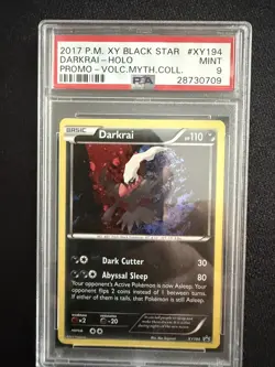 2017 Pokemon Darkrai Holo XY194 Black Star Promo MINT PSA 9 - Image 1