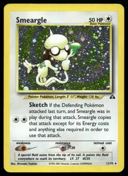 Smeargle 11/75 Holo Rare Neo Discovery Pokemon MP - Image 1