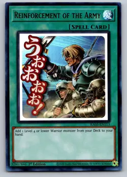 REINFORCEMENT OF THE ARMY RA05-EN113 RARITY COLLECTION 5 YU-GI-OH NM/M - Image 1