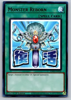 MONSTER REBORN RA05-EN108 ULTRA RARE YU-GI-OH RARITY COLLECTION 5 NM/M - Image 1