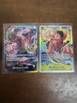 Monkey D Luffy 2 Card Mixed Lot - Promo One Piece TCG. PLEASE READ - Image 1