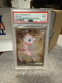 PSA 9 Mew ex Metal ULTRA PREMIUM COLLECTION 205/165 MINT Graded Pokemon Card - Image 1
