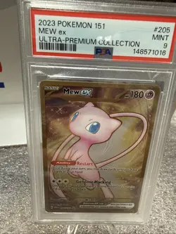 PSA 9 Mew ex Metal ULTRA PREMIUM COLLECTION 205/165 MINT Graded Pokemon Card - Image 2