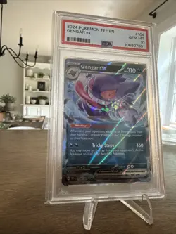 Pokemon Gengar EX TCG 104/162 Temporal Forces 2024 Holo Rare Card - Image 1