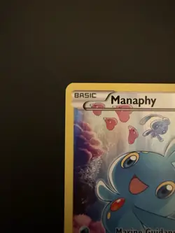 Pokemon Manaphy XY113 XY Generations Mytical BLACK STAR Promo Holo Full Art LP - Image 4