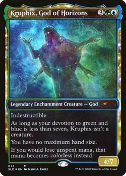 MTG English Kruphix God of Horizons NM Foil Secret Lair - Image 1