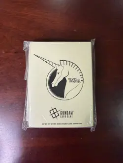 Vist Foundation Unicorn Gundam Card Game Sleeves 70ct Bandai Official - Image 1
