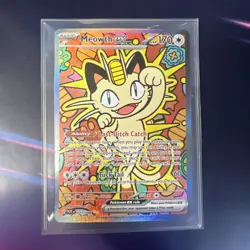 Meowth ex 121/088 SIR Perfect Order Near Mint Pokemon Card ME03 NEW SIR - Image 1