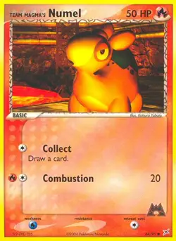 Team Magma's Numel 64/95 Common | Team Magma vs Team Aqua | Pokemon Card - Image 1