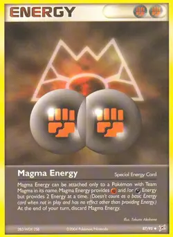 Magma Energy 87/95 Uncommon | Team Magma vs Team Aqua | Pokemon Card - Image 1