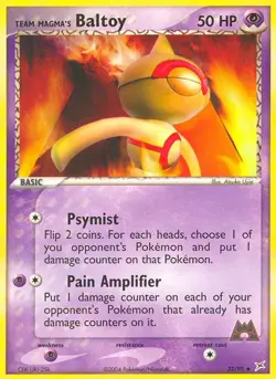 Team Magma's Baltoy 32/95 Uncommon | Team Magma vs Team Aqua | Pokemon Card - Image 1