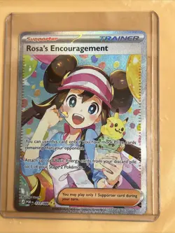Pokemon Rosa Encouragement Trainer card 123/088 / Perfect Order Holo - Image 3