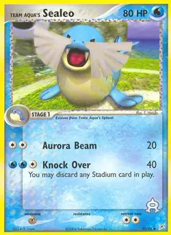 Team Aqua's Sealeo 31/95 Uncommon | Team Magma vs Team Aqua | Pokemon Card - Image 1