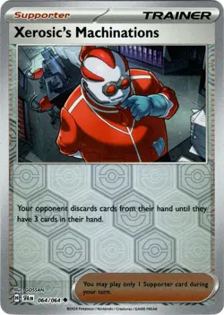 Xerosic's Machinations 64/64 Reverse Holo | Shrouded Fable | Pokemon Card - Image 1