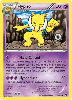Hypno 36/111 Rare | Furious Fists | Pokemon Card - Image 1