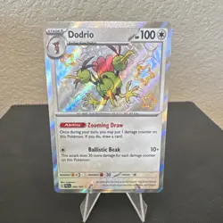 Pokemon TCG Dodrio 200/091 SV: Paldean Fates Holo 100 HP Stage 1 Card - Image 1