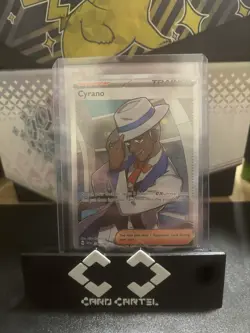 Pokemon TCG Cyrano Trainer Surging Sparks Ultra Rare Card 230/191 - Image 1