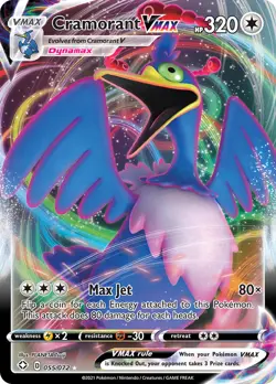 Cramorant VMAX 55/72 Rare Holo VMAX | Shining Fates | Pokemon Card - Image 1